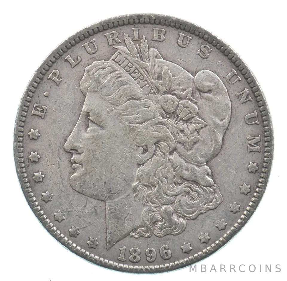 Early - 1896 Morgan Silver Dollar - 90% US Coin *689