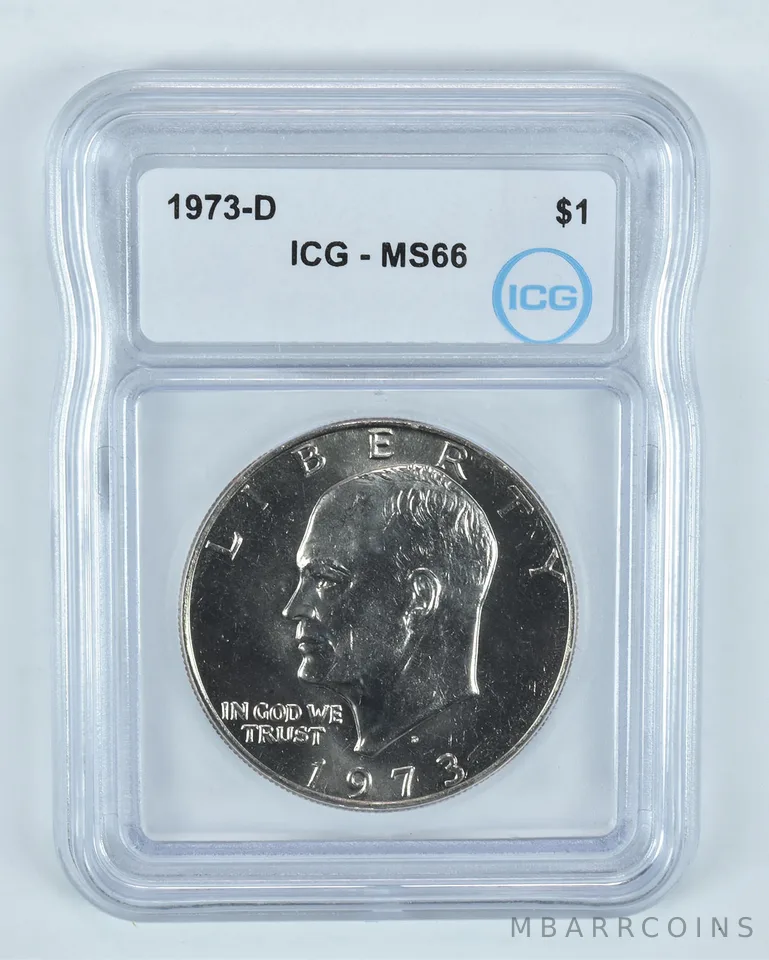1973-D Eisenhower $1 MS66 ICG