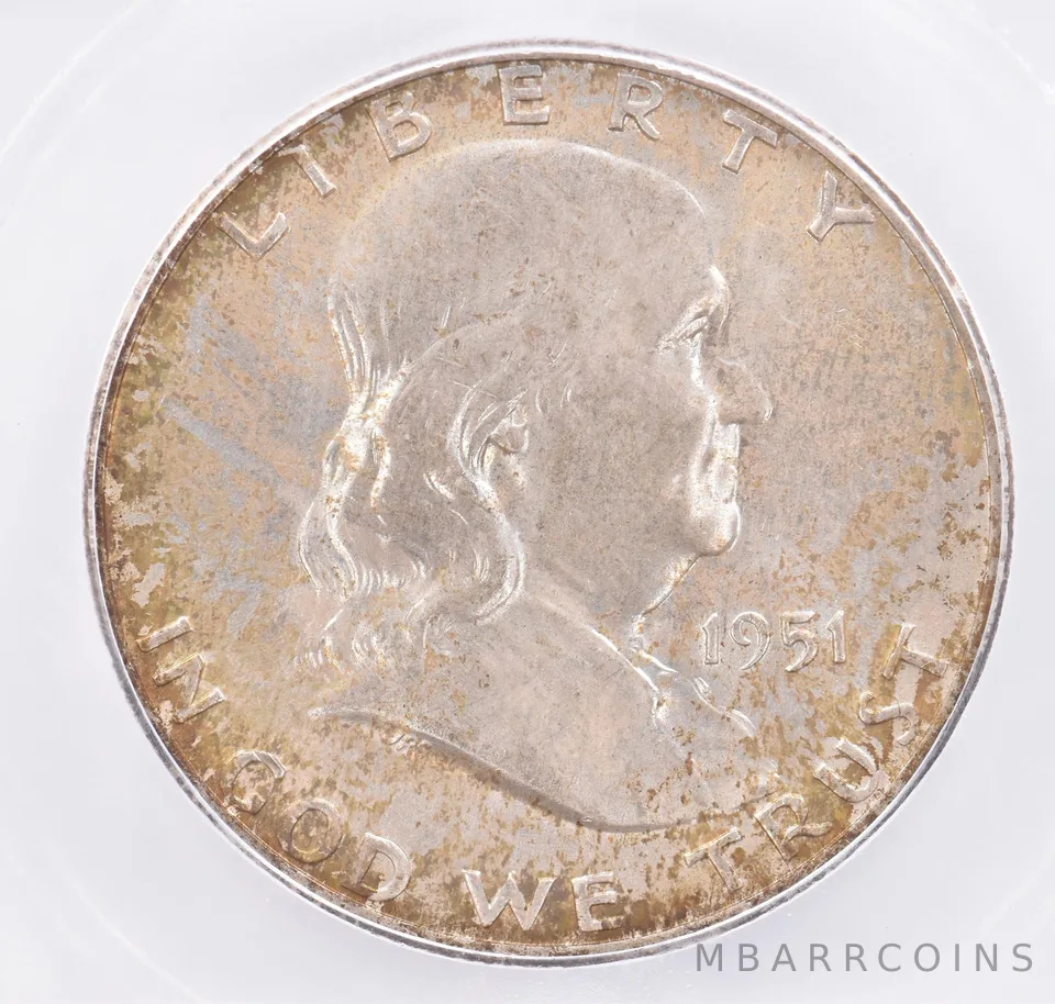 1951-D Franklin Half Dollar MS66 FBL ICG Beautiful Tone *2159