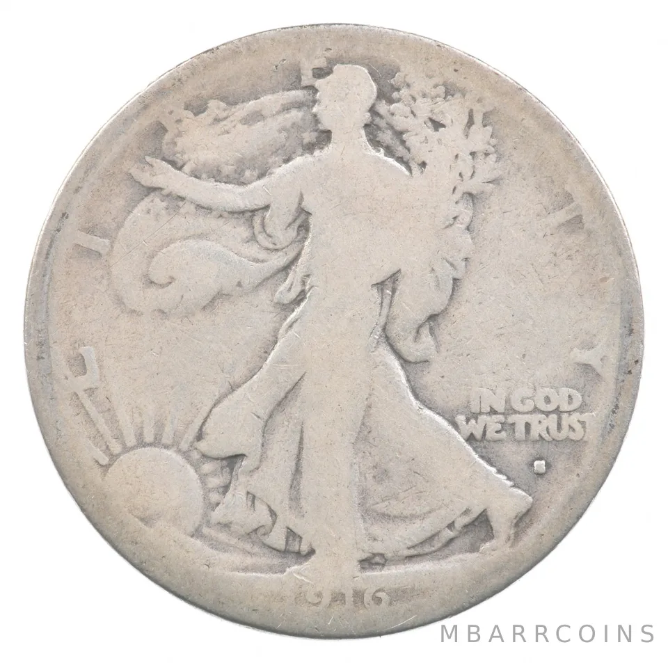 1916-S Walking Liberty Half Dollar *7092