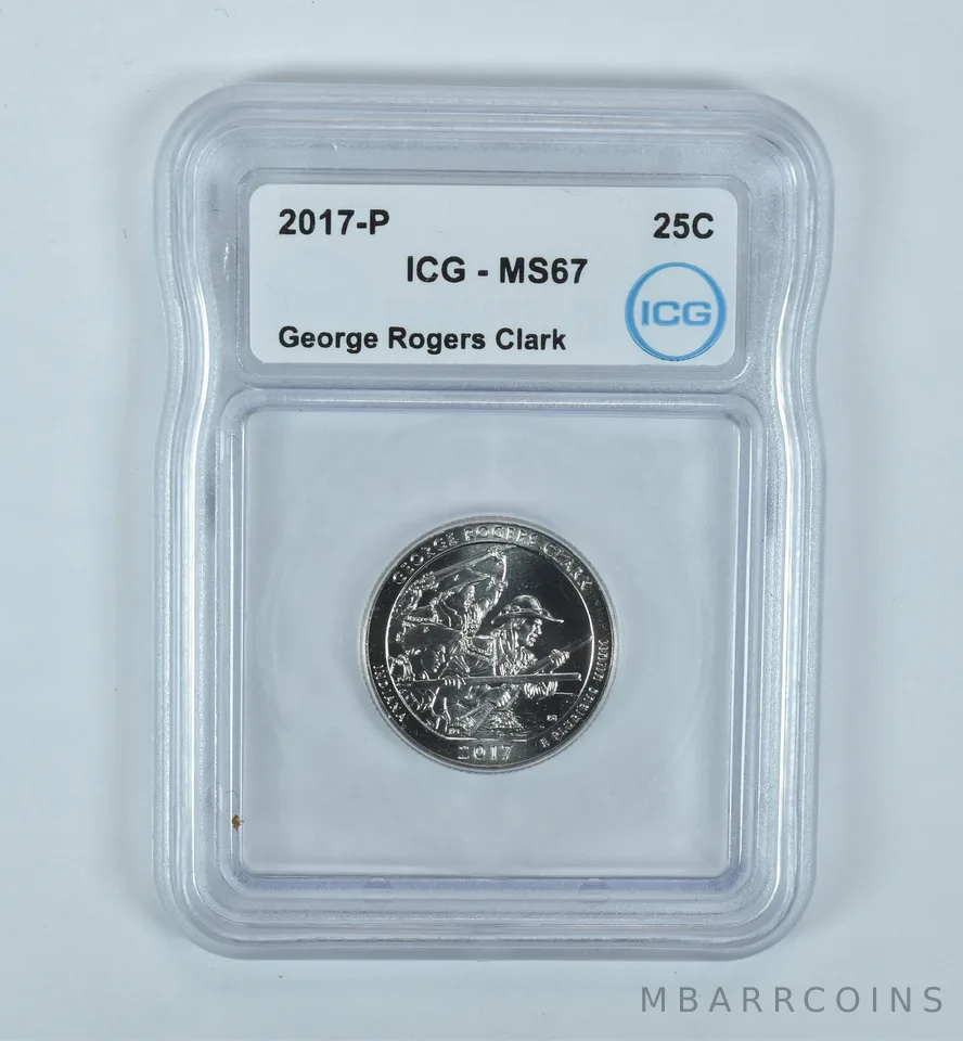2017-P Washington Quarter ATB George Rogers Clark MS67 ICG