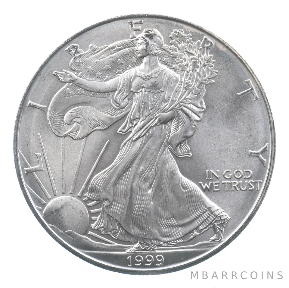 Better Date 1999 American Silver Eagle 1 Troy Oz .999 Fine Silver *877