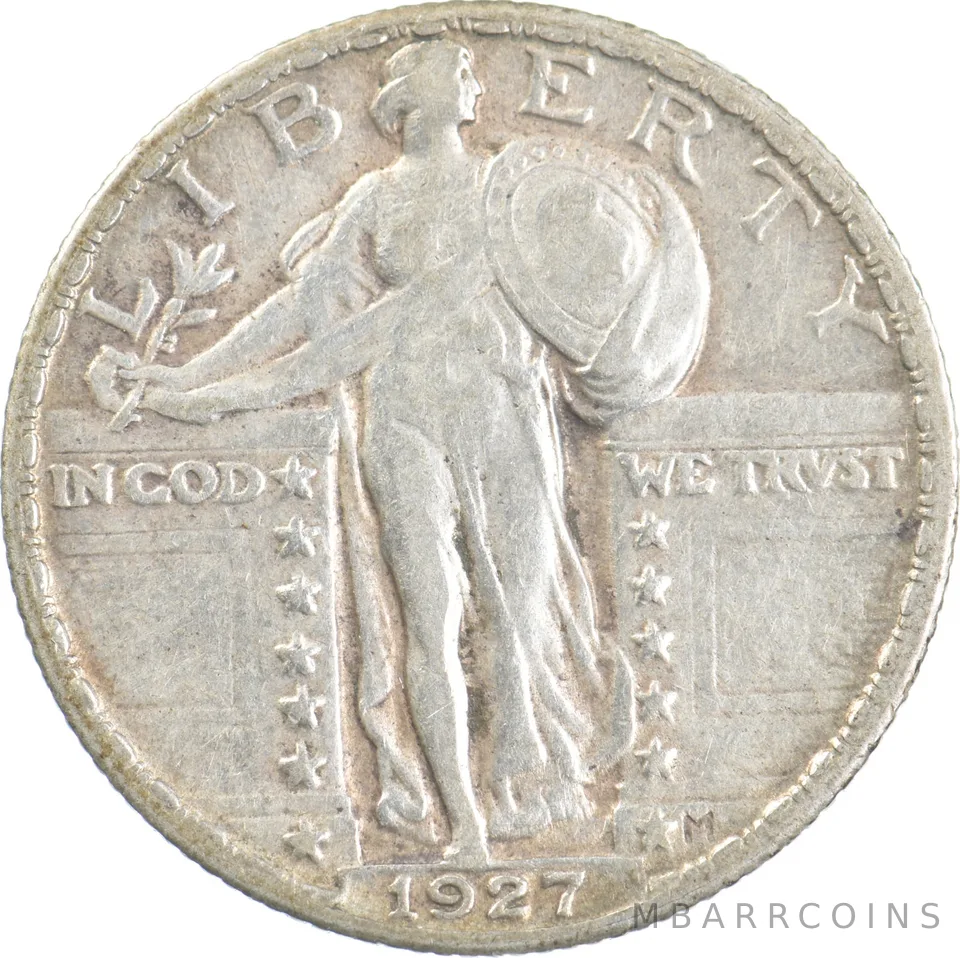 1927 Standing Liberty Quarter Beautiful Tone *7803
