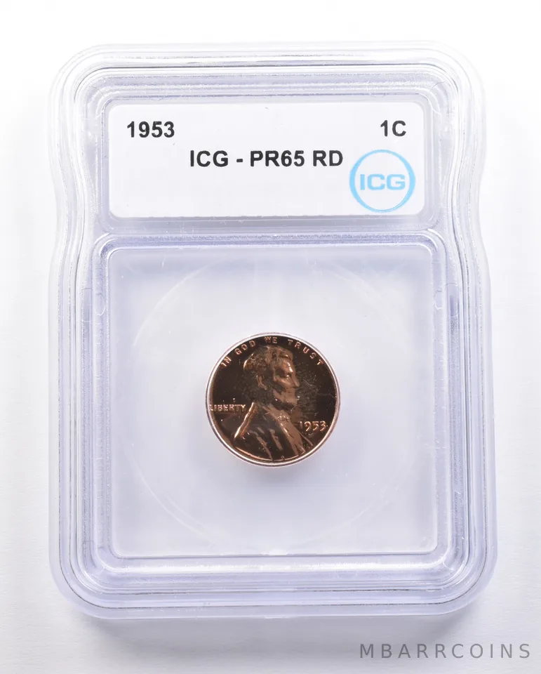 1953 Lincoln Wheat Cent PR65 RD ICG Proof *4707