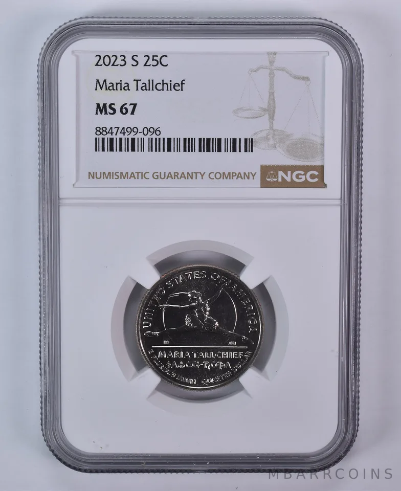 2023-S American Women Quarter Maria Tallchief MS67 NGC