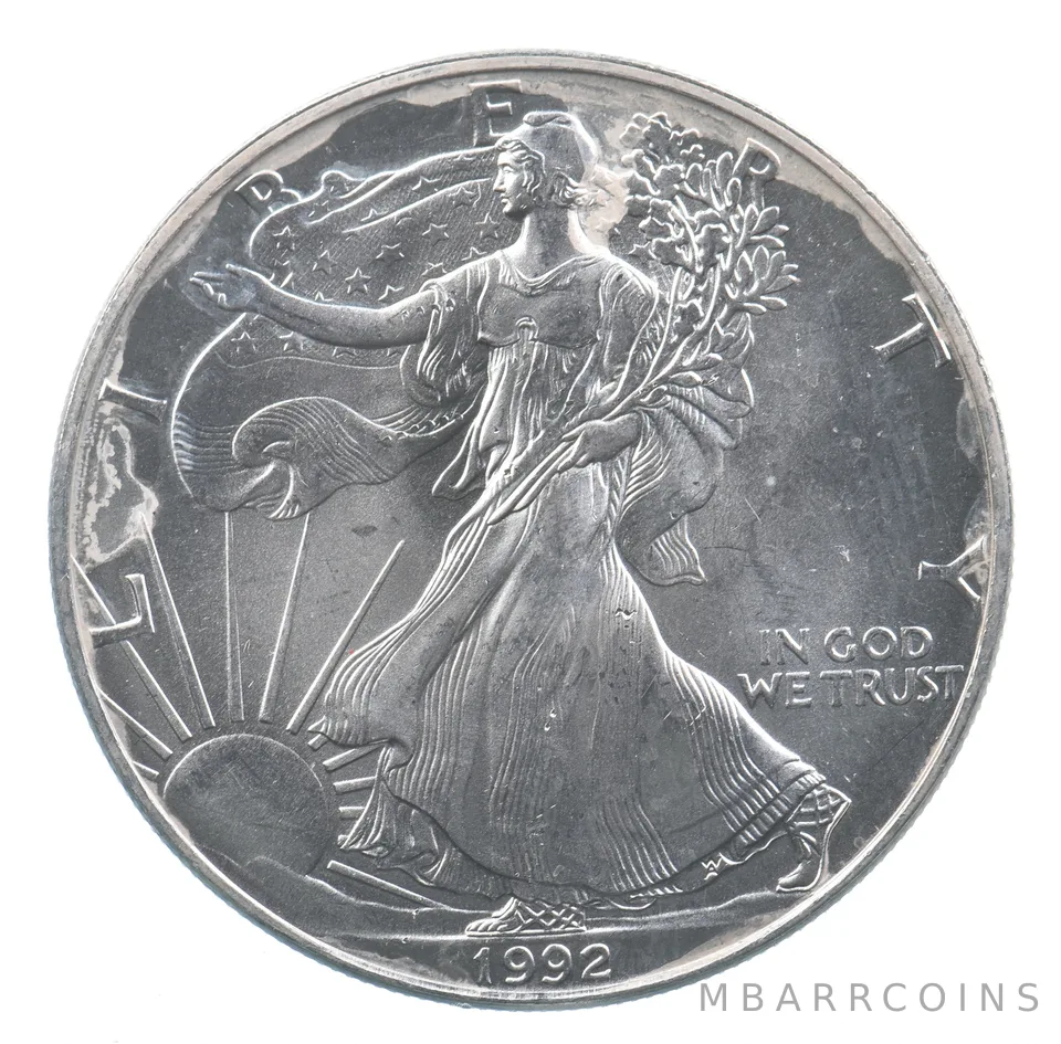Better Date 1992 American Silver Eagle 1 Troy Oz .999 Fine Silver *704