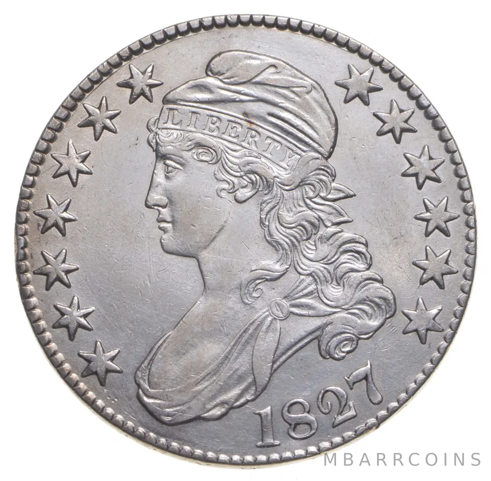 1827 Capped Bust Half Dollar a3804