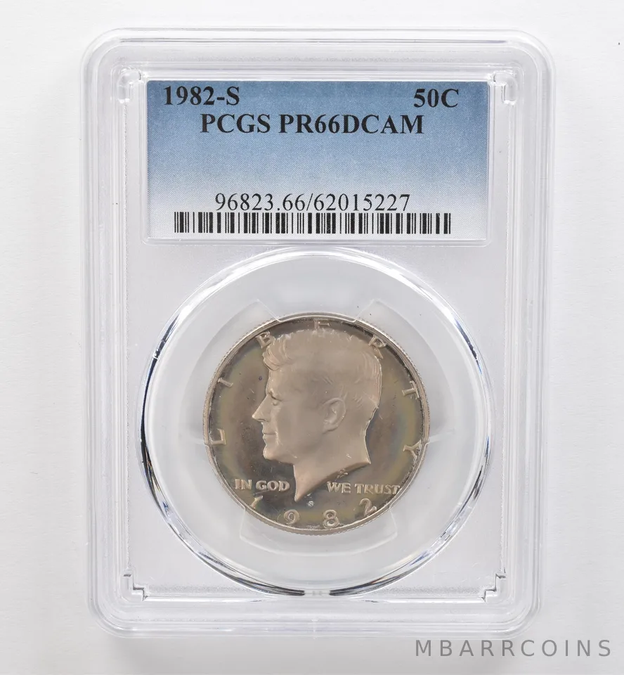 1982-S Kennedy Half Dollar PR66 DCAM PCGS Beautiful Tone *9287