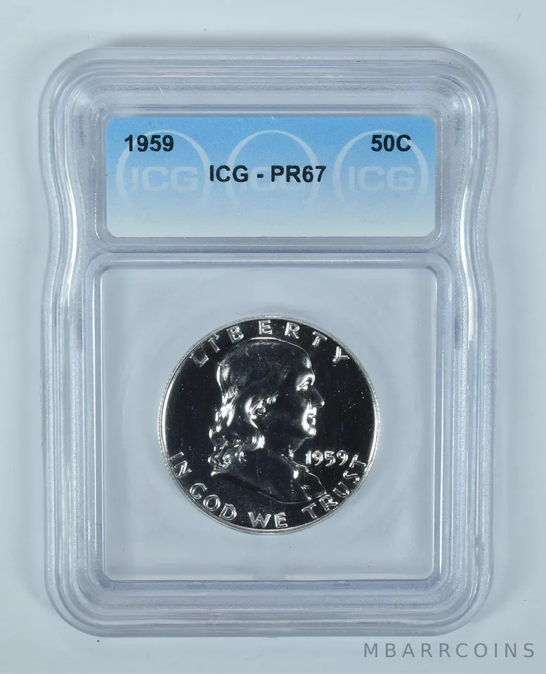 1959 Franklin Half Dollar PR67 ICG