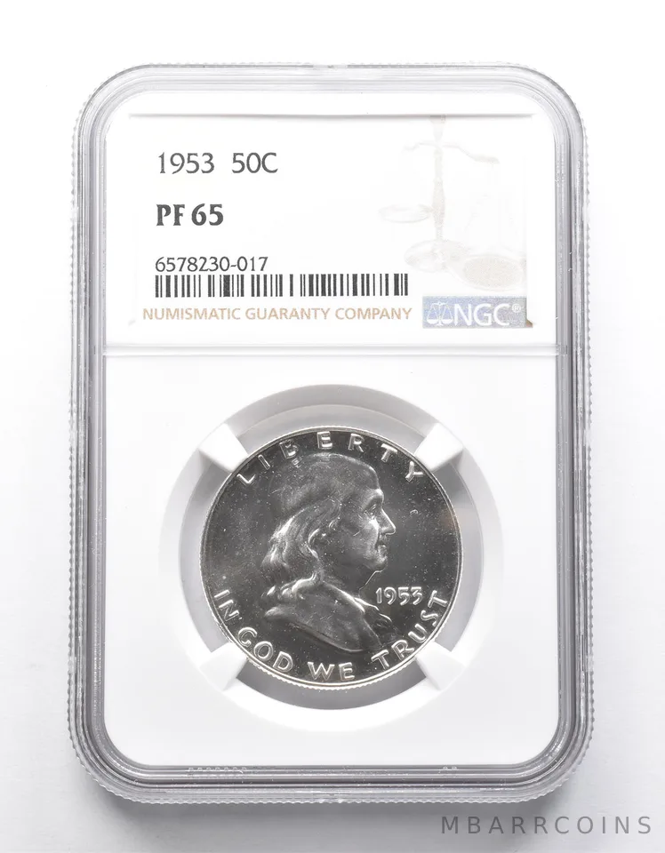PF65 1953 Franklin Half Dollar NGC a9946