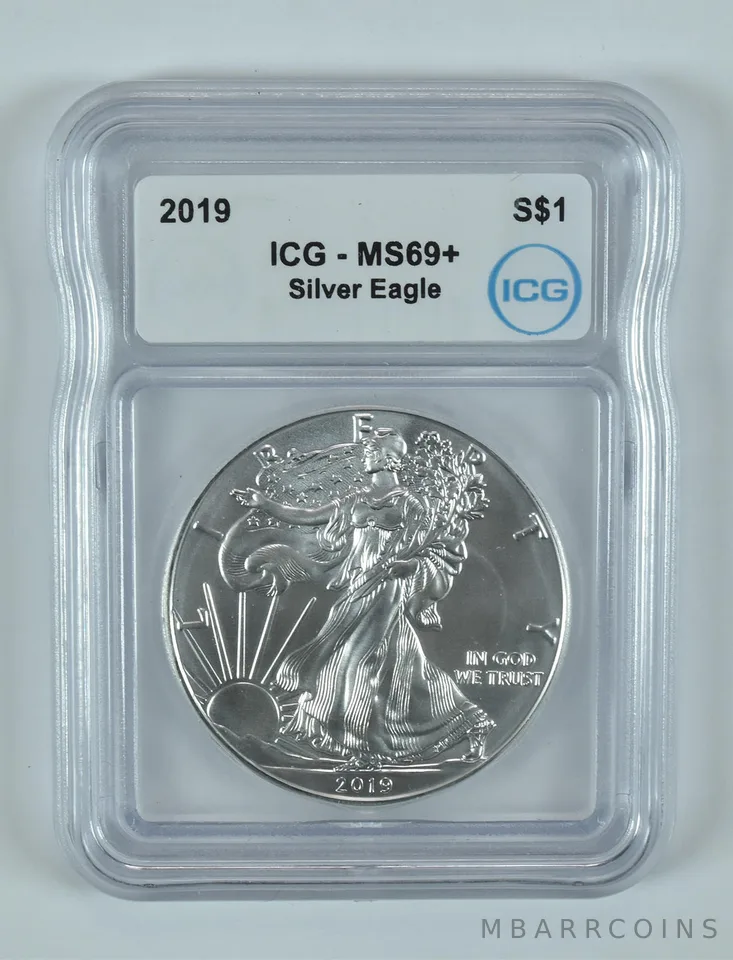 2019 American Silver Eagle MS69+ ICG