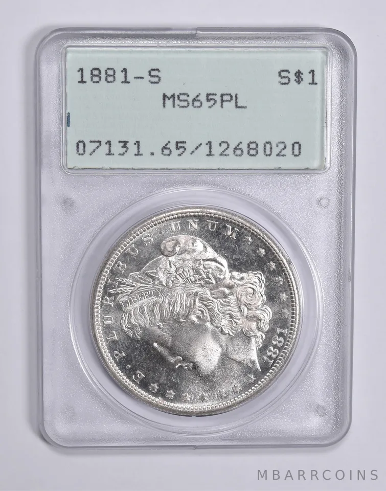 MS65 PL 1881-S Morgan Silver Dollar PCGS Rattler Upgrade? a0311