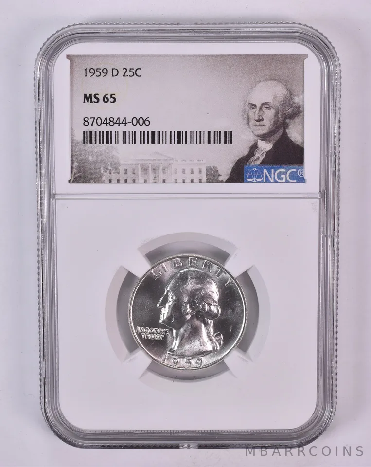 1959-D Washington Quarter MS65 NGC Special Label