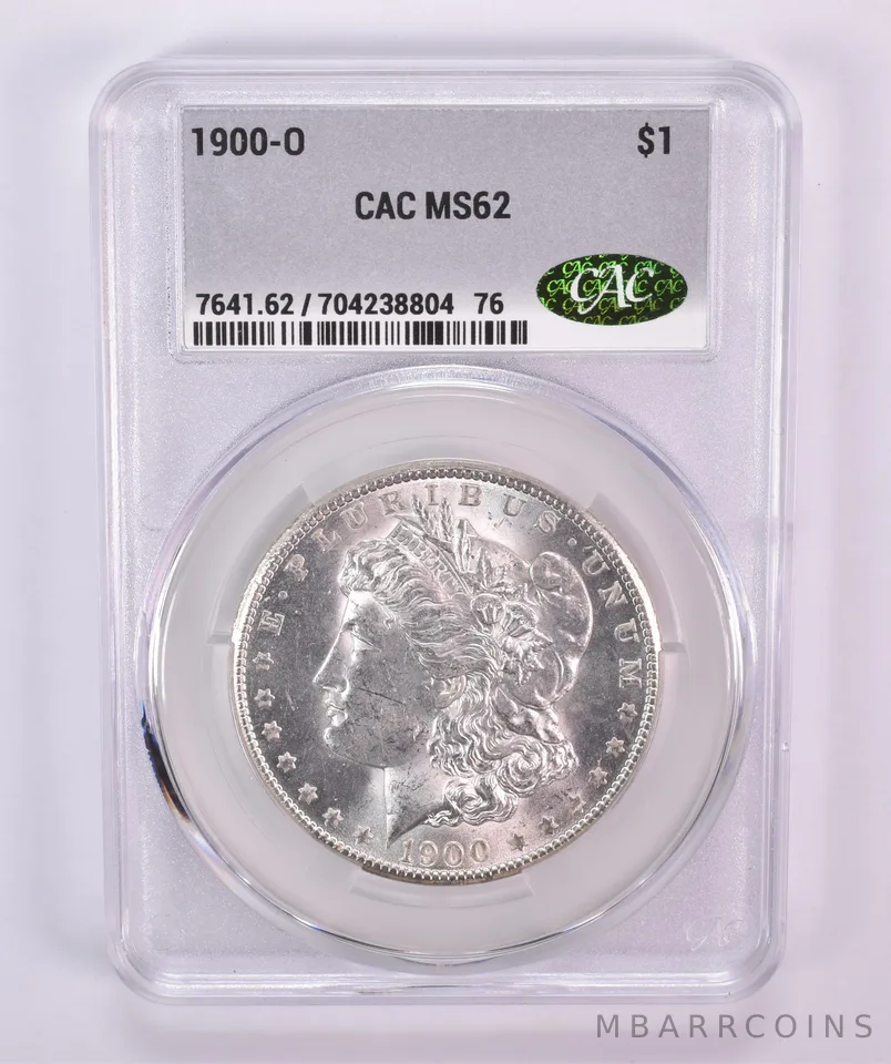 1900-O Morgan Silver Dollar MS62 CAC CACg