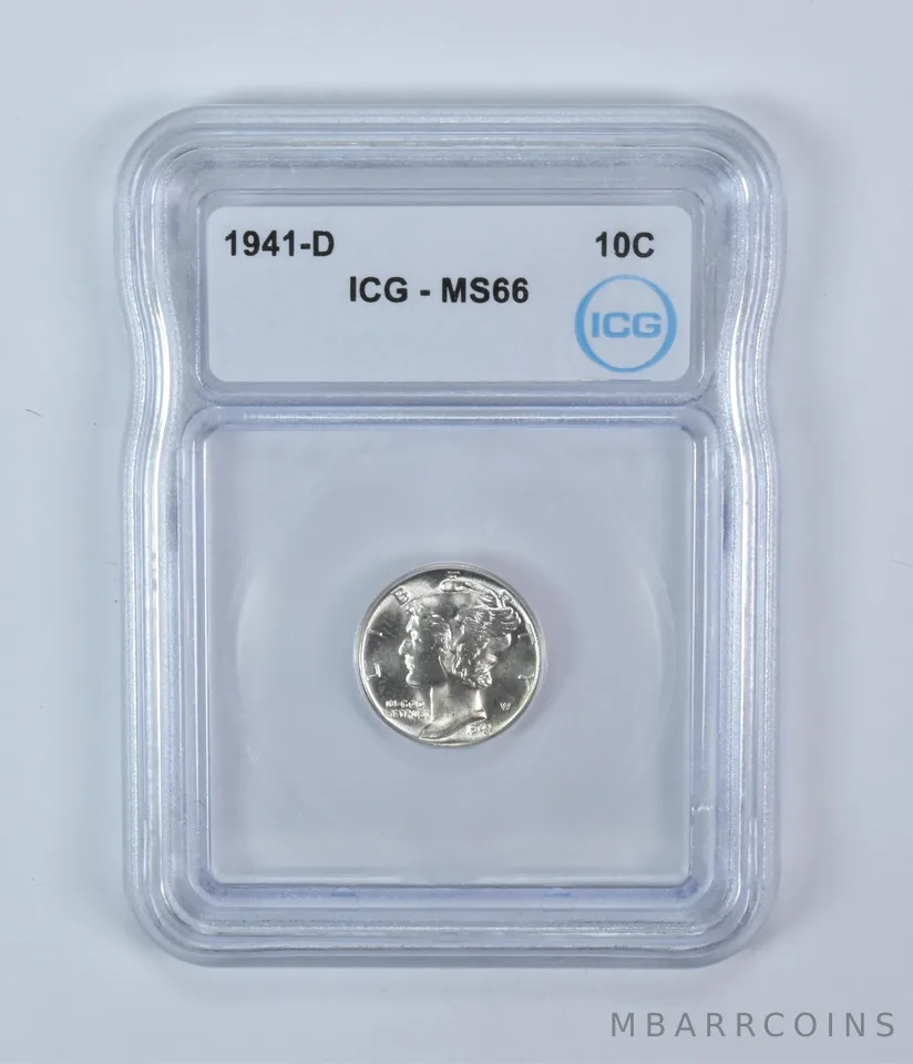 1941-D Mercury Dime MS66 ICG