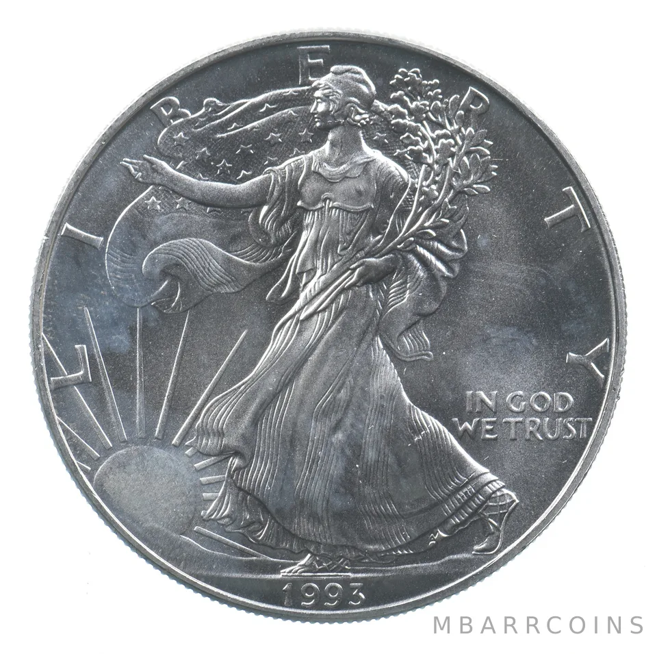 Better Date 1993 American Silver Eagle 1 Troy Oz .999 Fine Silver *754