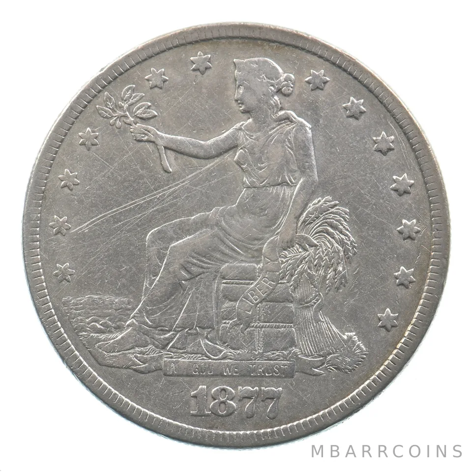 1877 Seated Liberty Trade Dollar *3512