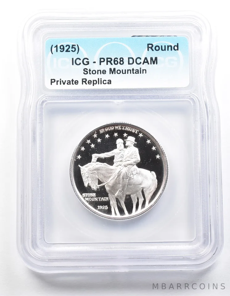 1925 Stone Mountain Half Dollar PR68 ICG Museum Gallery Strike a1263