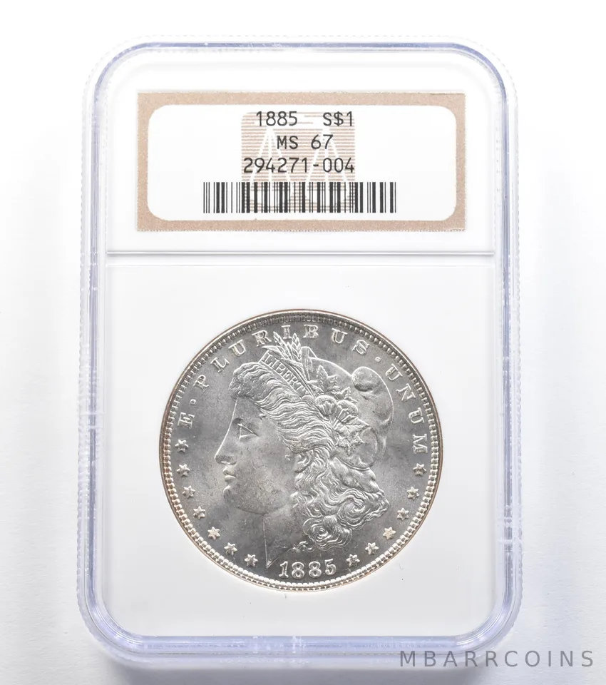1885 Morgan Silver Dollar MS67 NGC PQ *8034