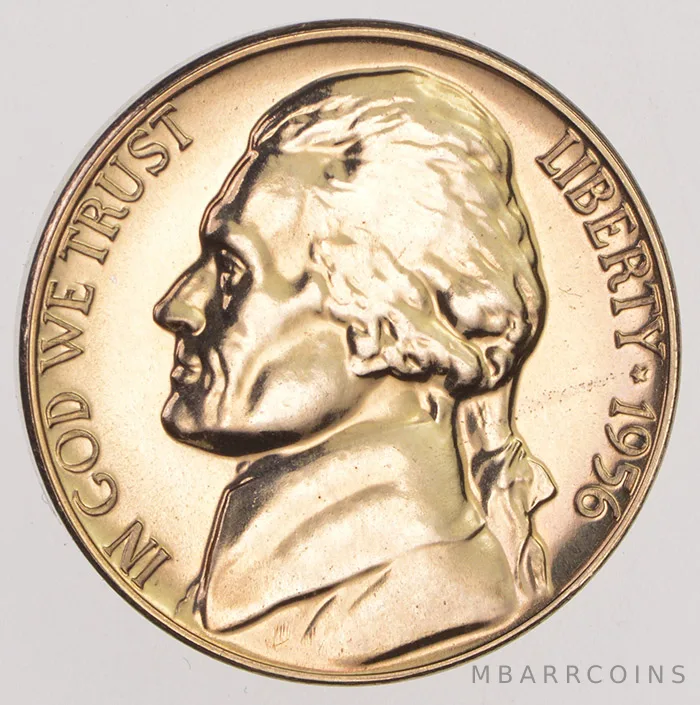 1956 Jefferson Nickel Proof
