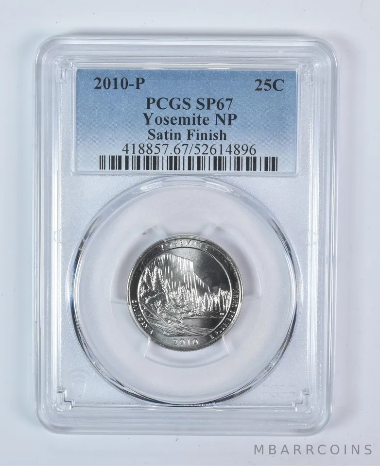 2010-P Washington Quarter ATB Yosemite Satin Finish SP67 PCGS