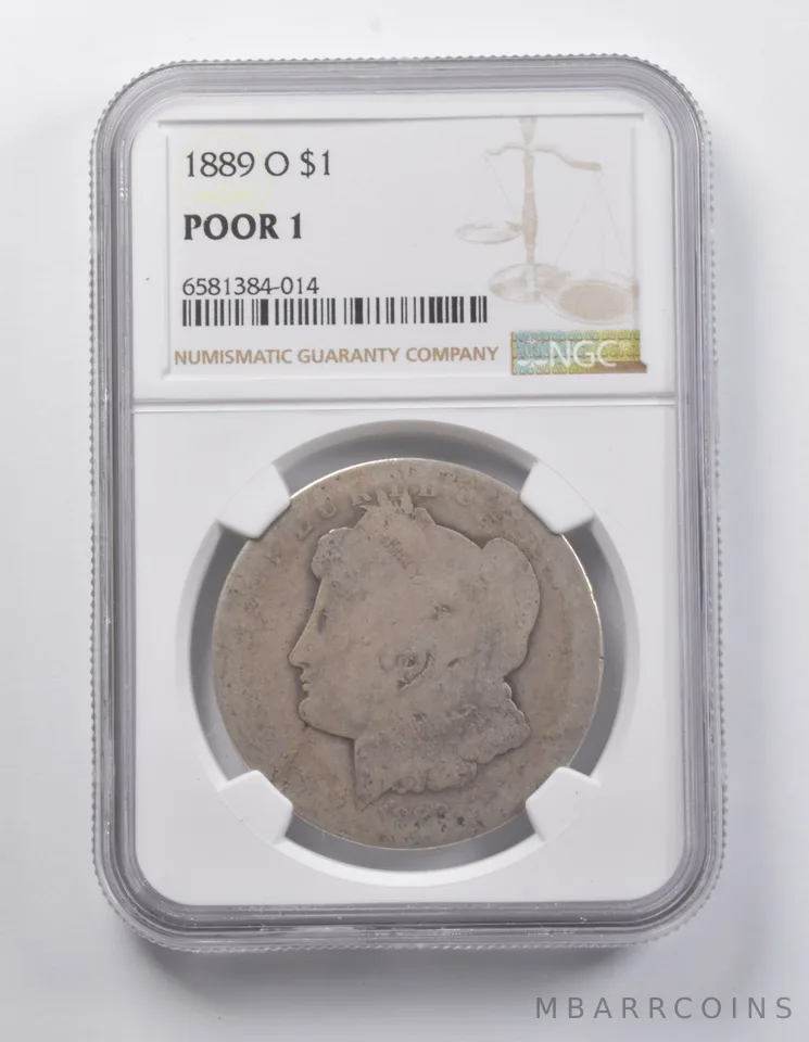 Poor 1 1889-O Morgan Silver Dollar NGC Lowball Low Ball Pocket Piece *6943
