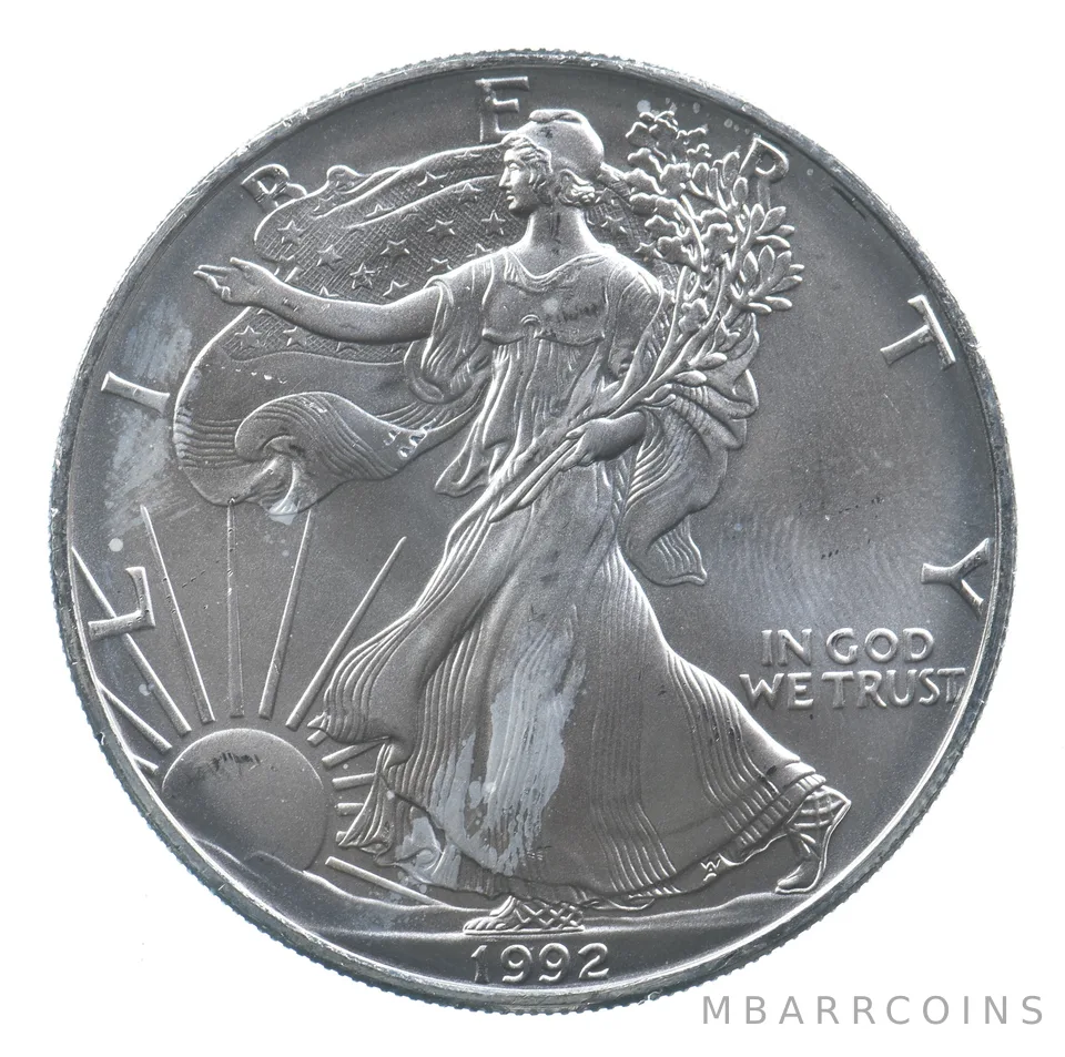 Better Date 1992 American Silver Eagle 1 Troy Oz .999 Fine Silver *736