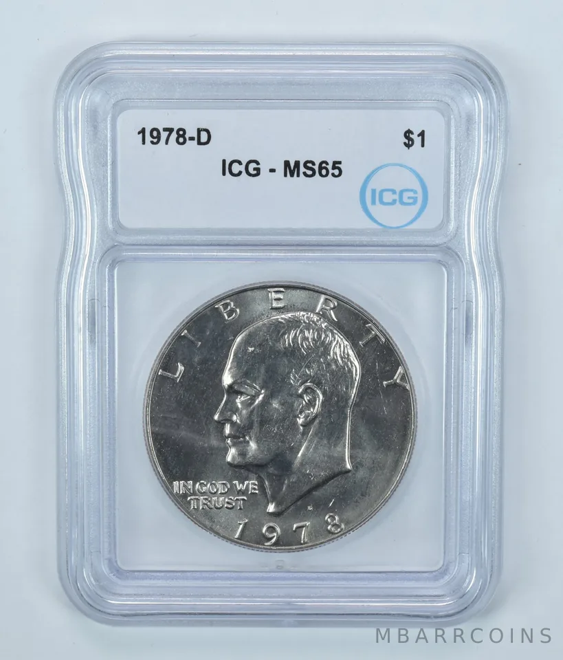 1978-D Eisenhower $1 MS65 ICG
