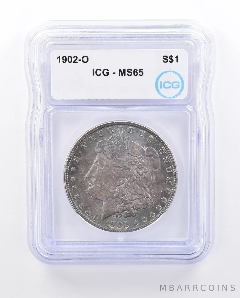 1902-O Morgan Silver Dollar MS65 ICG Beautiful Tone *3693