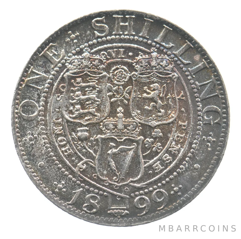 1899 Great Britain Shilling Veiled Victoria *6475
