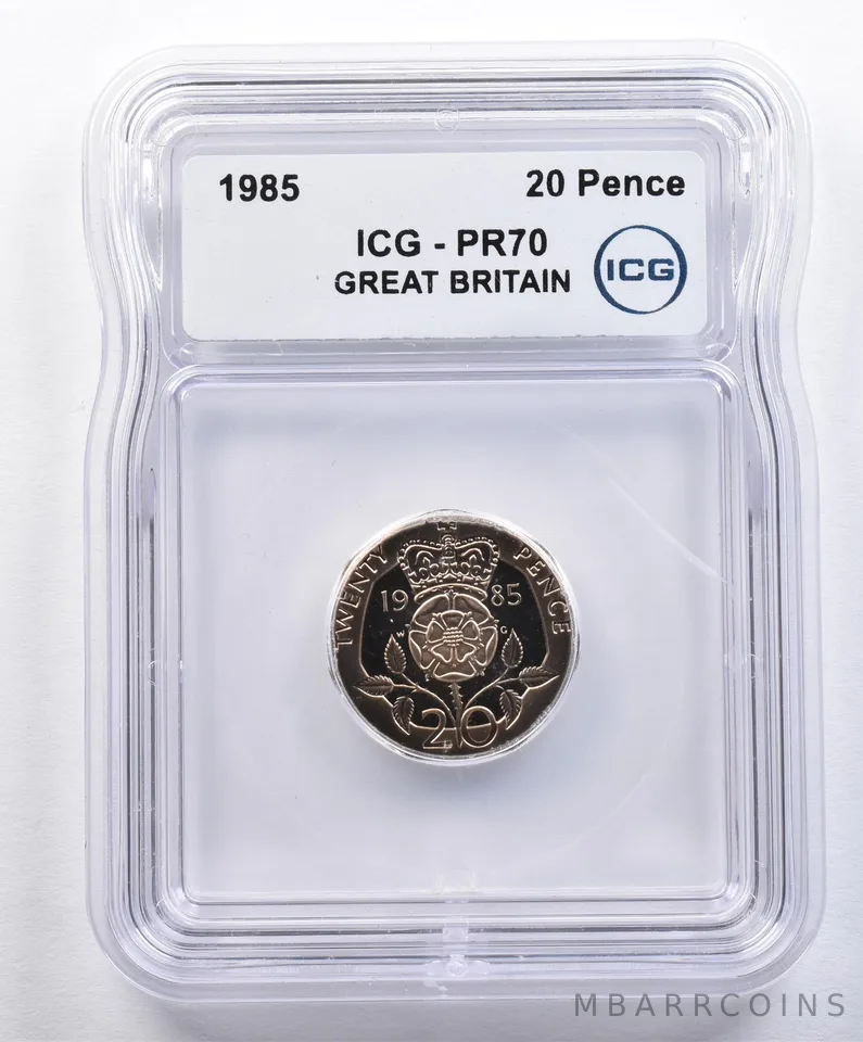 1985 Great Britain 20 Pence PR70 ICG *1586