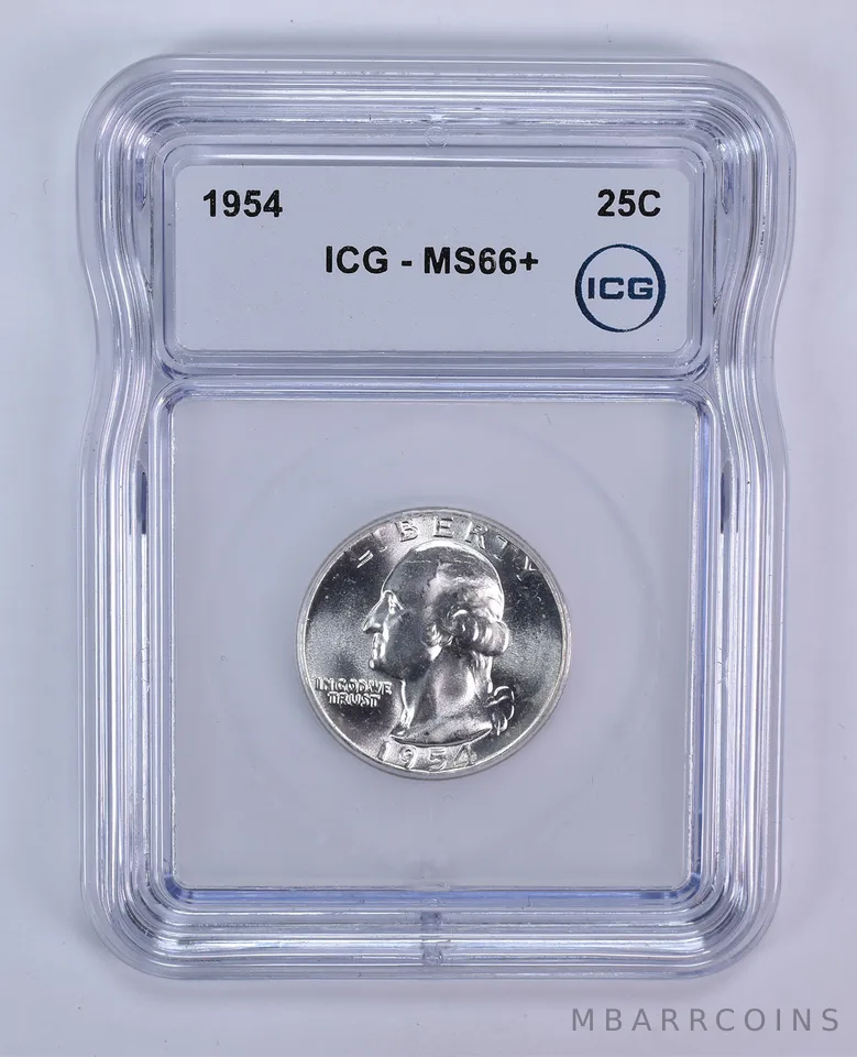 1954 Washington Quarter MS66+ ICG