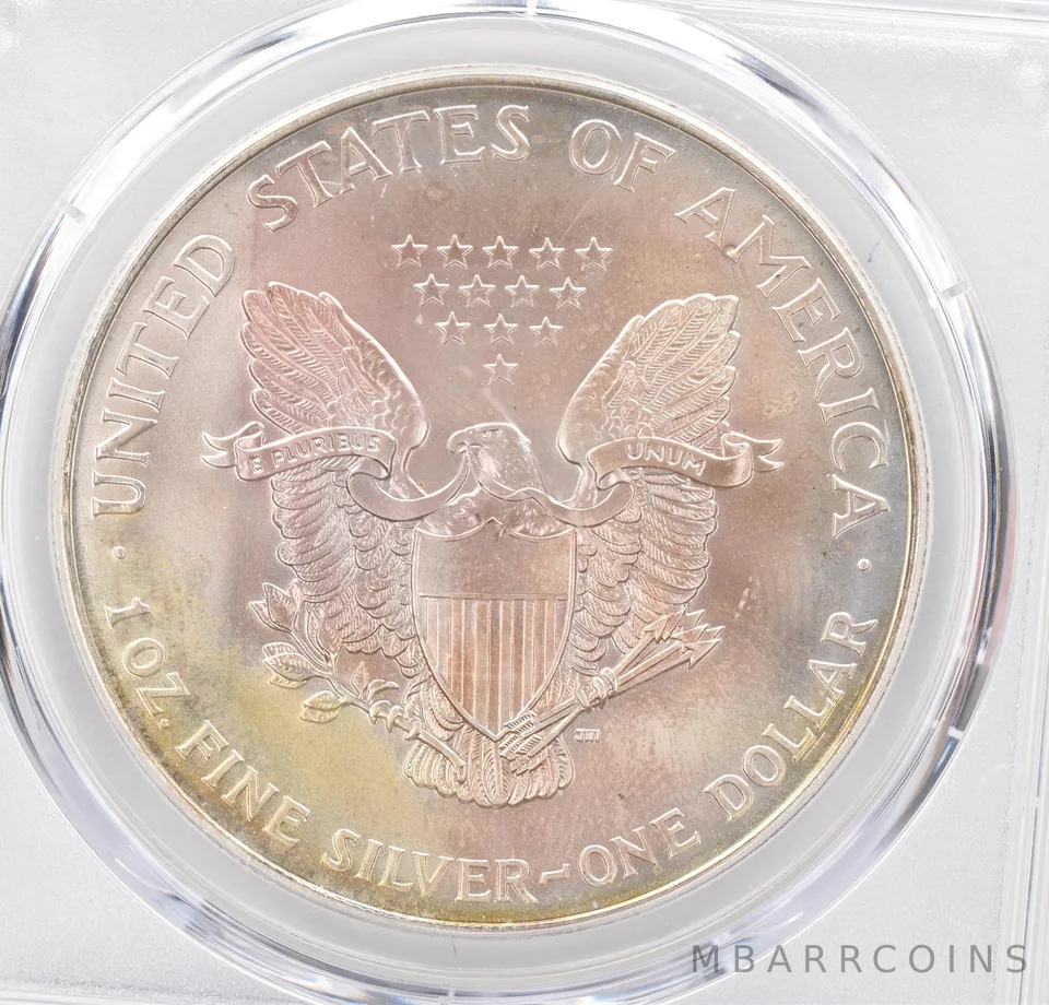 1999 American Silver Eagle MS68 PCGS Beautiful Tone *1190