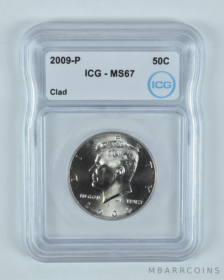 2009-P Kennedy Half Dollar CLAD MS67 ICG