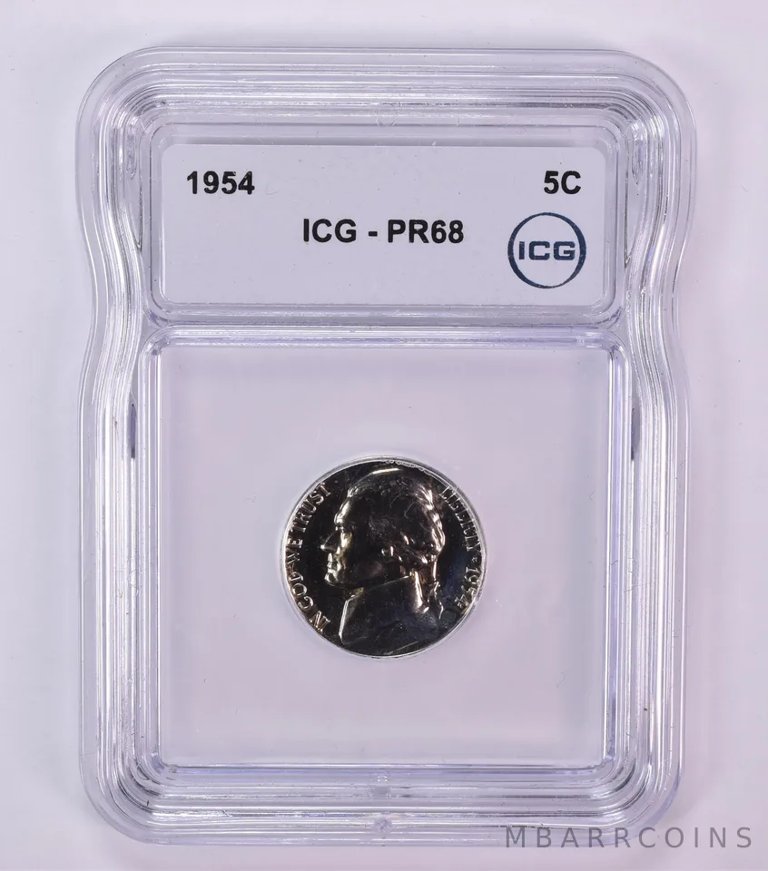 1954 Jefferson Nickel PR68 ICG