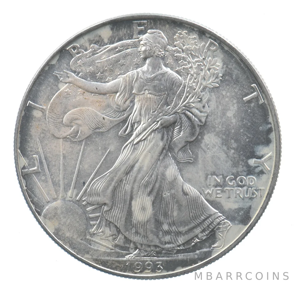 Better Date 1993 American Silver Eagle 1 Troy Oz .999 Fine Silver *546