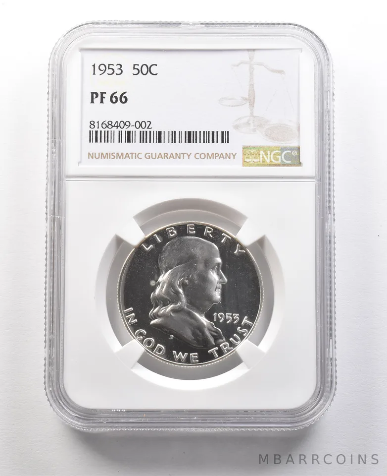 1953 Franklin Half Dollar PF66 NGC Great Contrast *8942