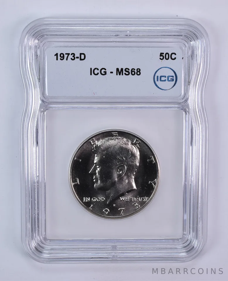 1973-D Kennedy Half Dollar MS68 ICG