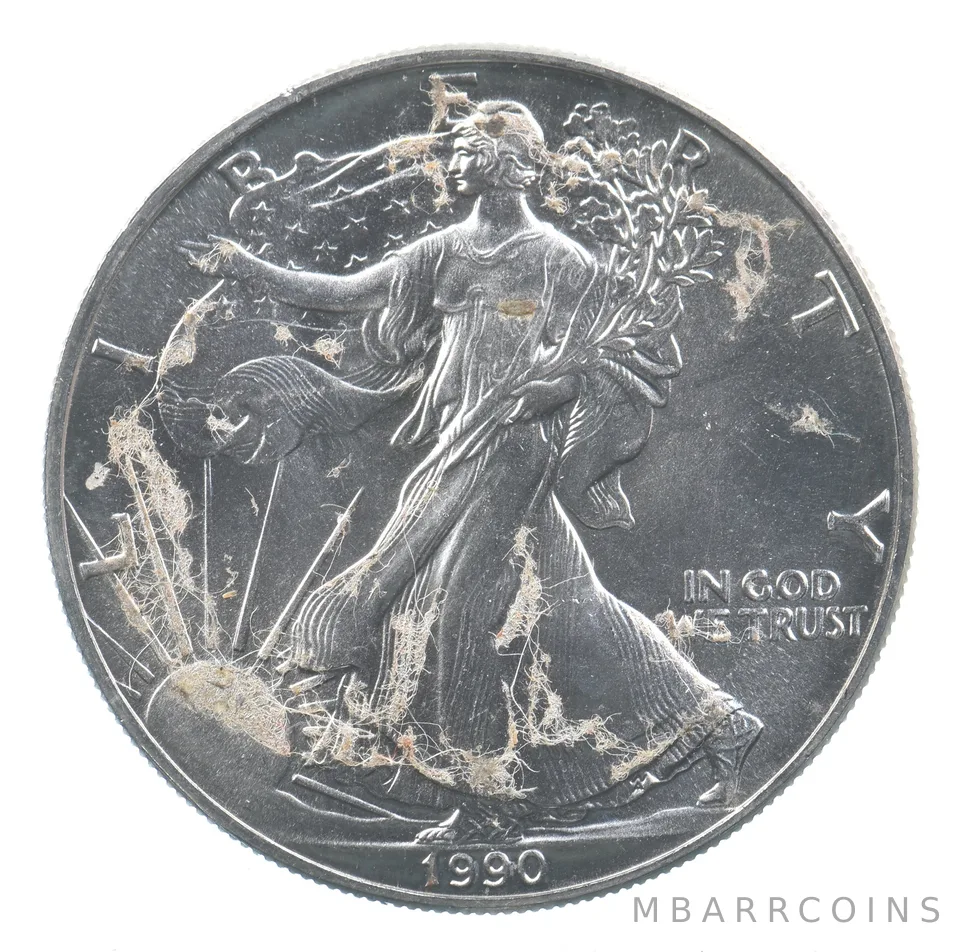Better Date 1990 American Silver Eagle 1 Troy Oz .999 Fine Silver *851
