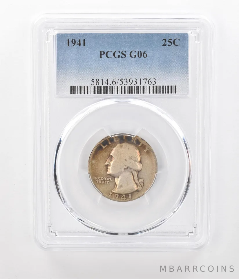 1941 Washington Quarter G06 PCGS Beautiful Tone a1084
