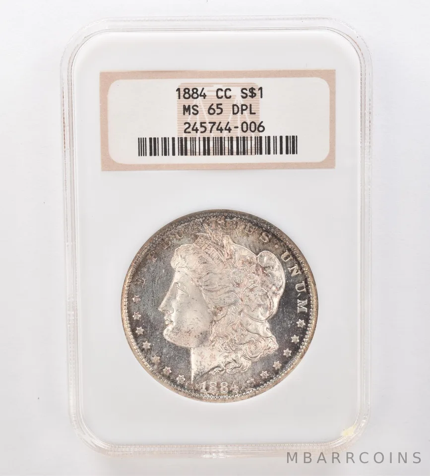 1884-CC Morgan Silver Dollar MS65 DPL NGC Beautiful Tone a8568