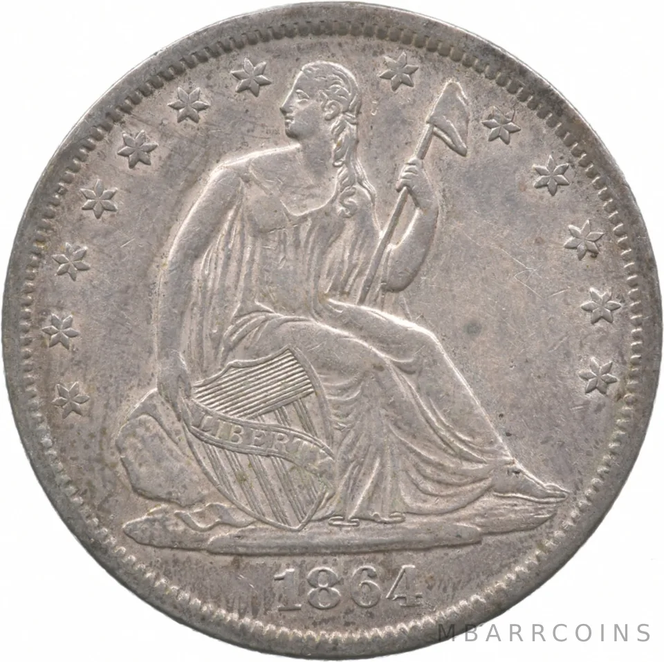 1864-S Seated Liberty Half Dollar *0375