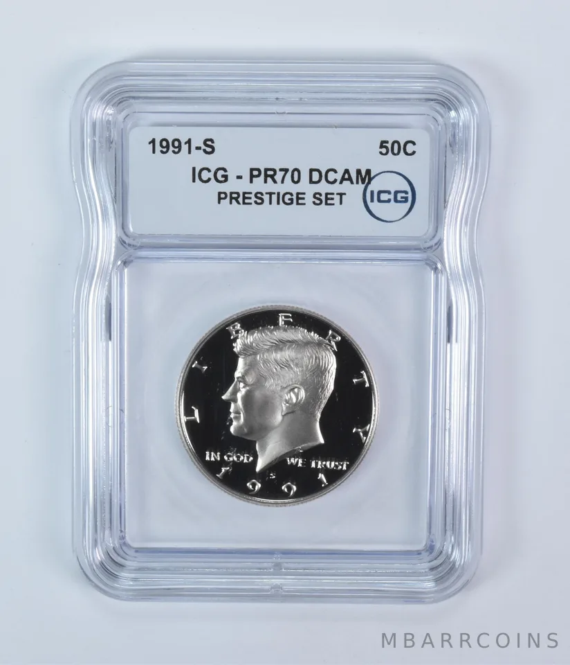 1991-S Kennedy Half Dollar Prestige Set PR70 DCAM ICG