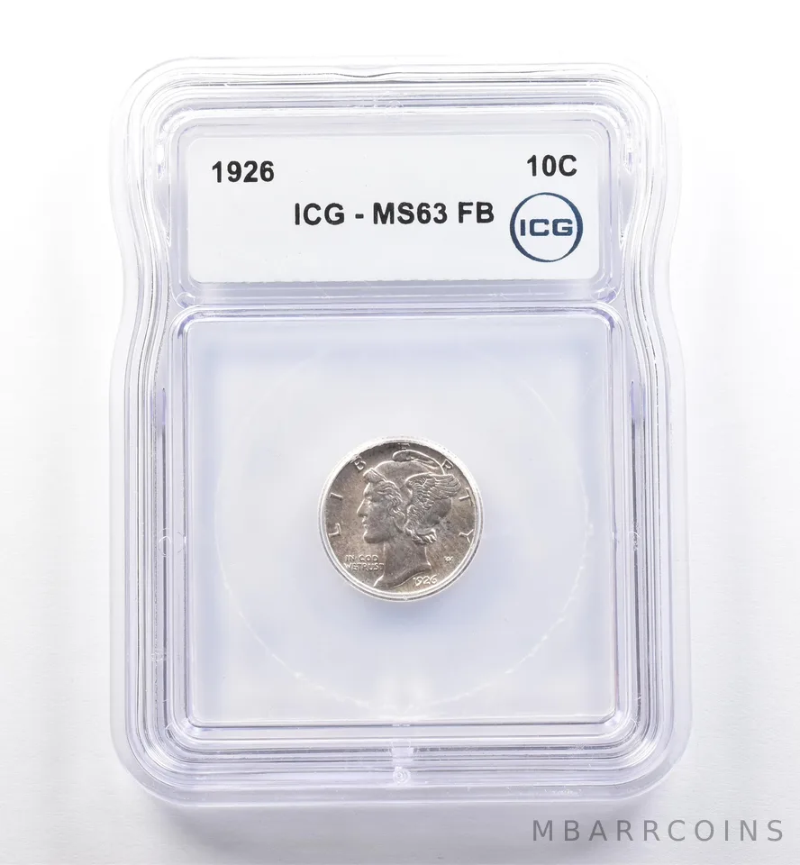 1926 Mercury Dime MS63 FB ICG *0286
