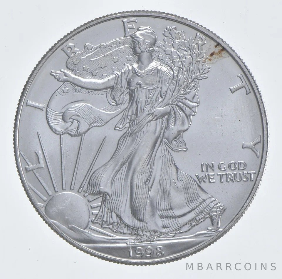 Better Date 1998 American Silver Eagle 1 Troy Oz .999 Fine Silver *067