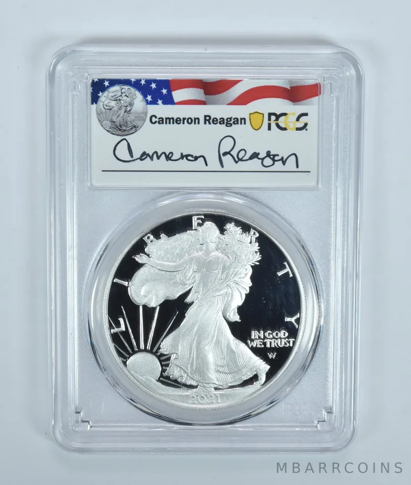 2021-W American Silver Eagle Type 2 Cameron Reagan PR69 DCAM PCGS