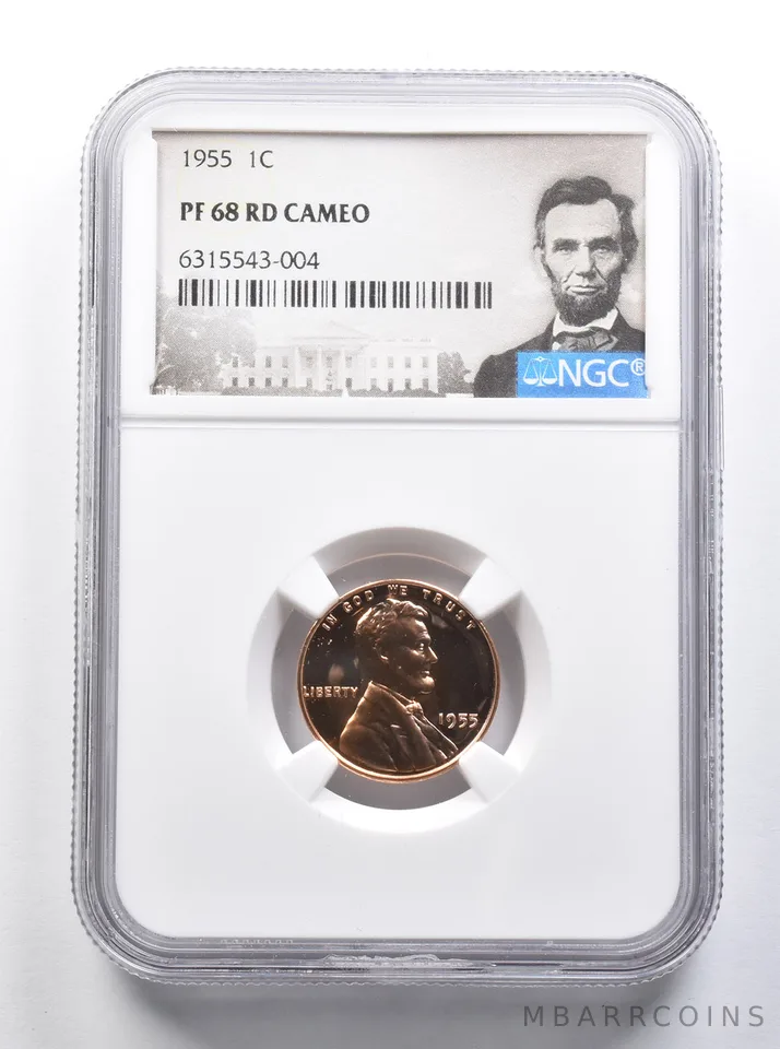 PF68 RD CAM 1955 Lincoln Wheat Cent NGC *8367