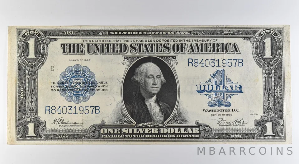 1923 $1 Silver Certificate Large Note Blue Seal Fr#237 *0534