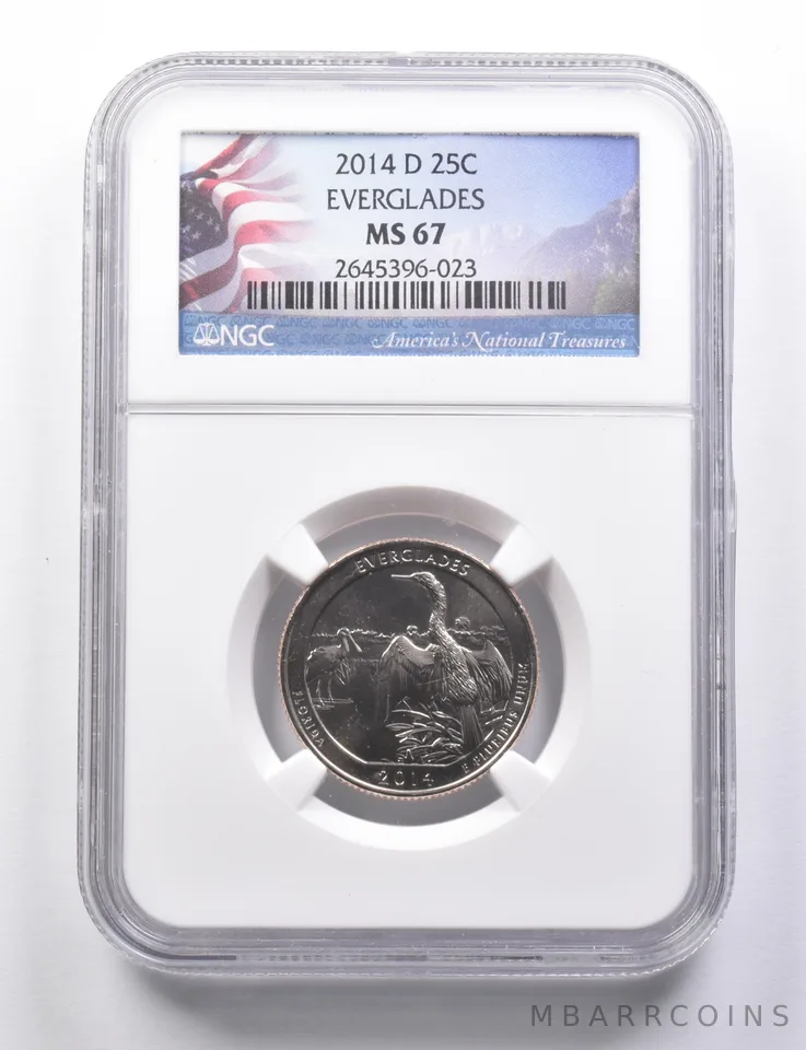 MS67 2014-D Washington Quarter Everglades NGC a5764
