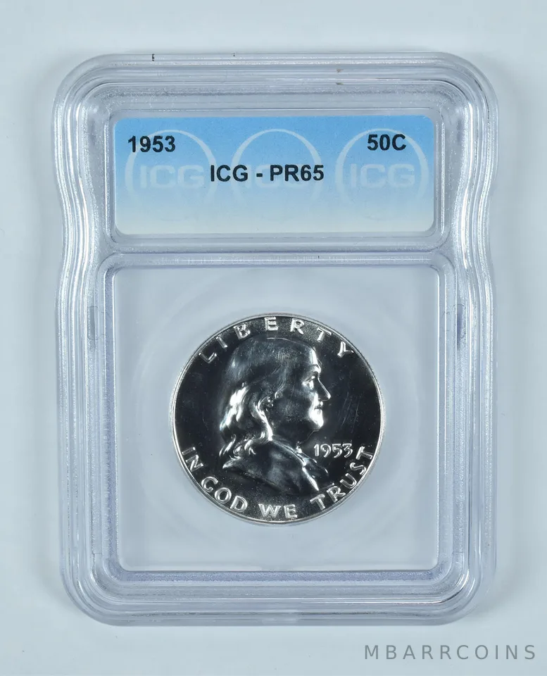 1953 Franklin Half Dollar PR65 ICG